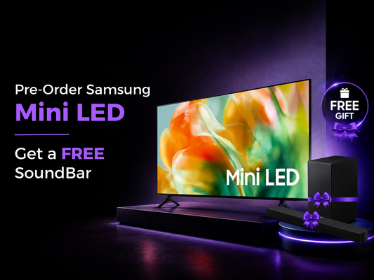 Pre-order - Samsung Mini LED TV - 85" - M80H + FREE B-Series 5.1ch Soundbar