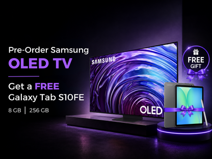 Pre-order - Samsung OLED TV - 65" - S95D + FREE Galaxy Tab S10 FE WiFi 8GB/256GB