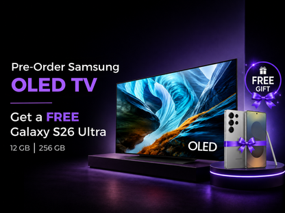 Pre-order - Samsung OLED TV - 83" - S90H + FREE Galaxy S26 Ultra 5G 12GB/256GB