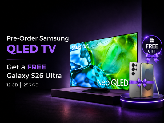 Pre-order - Samsung Neo QLED TV - 85" - QN80H + FREE Galaxy S26 Ultra 5G 12GB/256GB