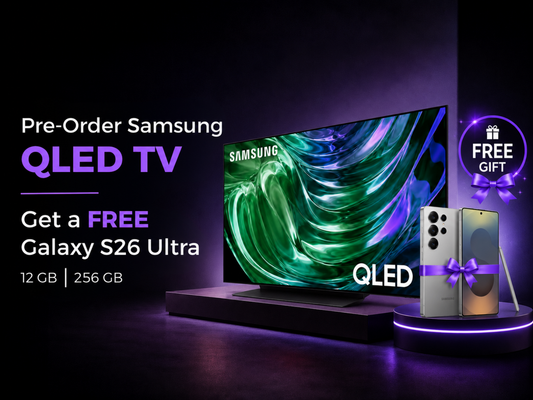 Pre-order - Samsung OLED TV - 83" - S90D + FREE Galaxy S26 Ultra 5G 12GB/256GB
