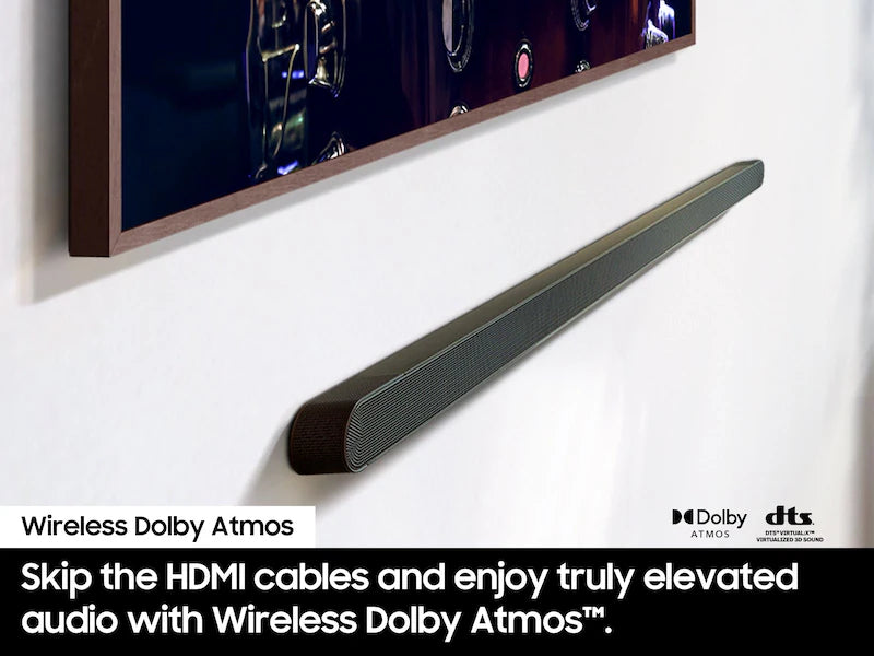 Samsung S-Series Ultra Slim Soundbar | 3.1.2ch | Wireless Subwoofer | Dolby Atmos - HW-S800D