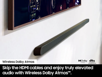 Samsung S-Series Ultra Slim Soundbar | 3.1.2ch | Wireless Subwoofer | Dolby Atmos - HW-S800D