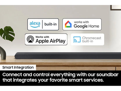 Samsung S-Series Ultra Slim Soundbar | 3.1.2ch | Wireless Subwoofer | Dolby Atmos - HW-S800D